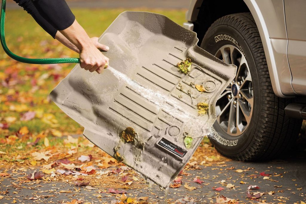 cleaning WeatherTech floor mats and liners