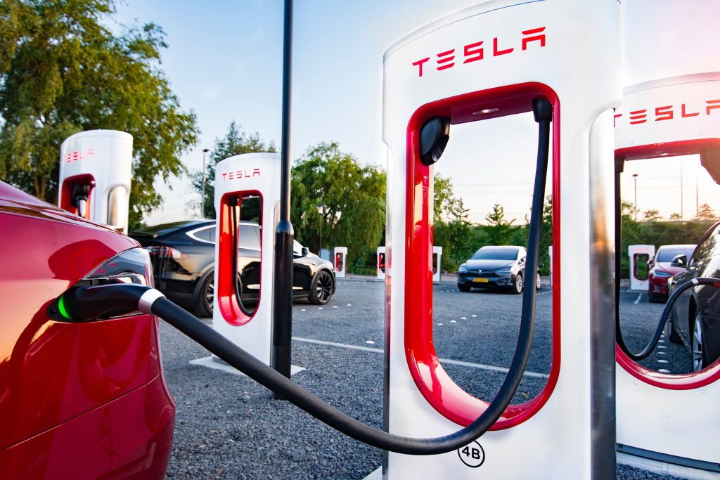 tesla charging station