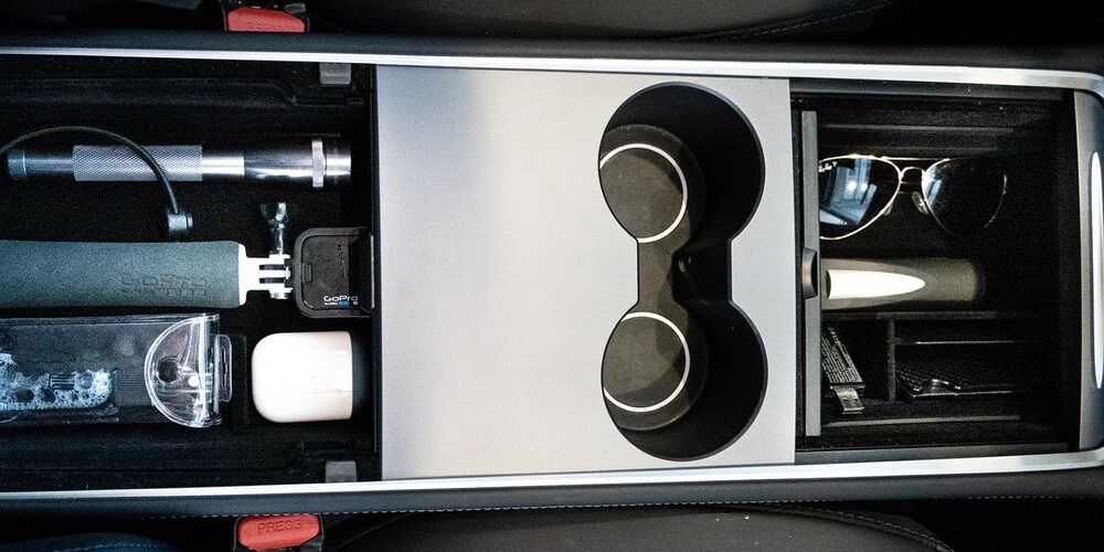 tesla center console organizer