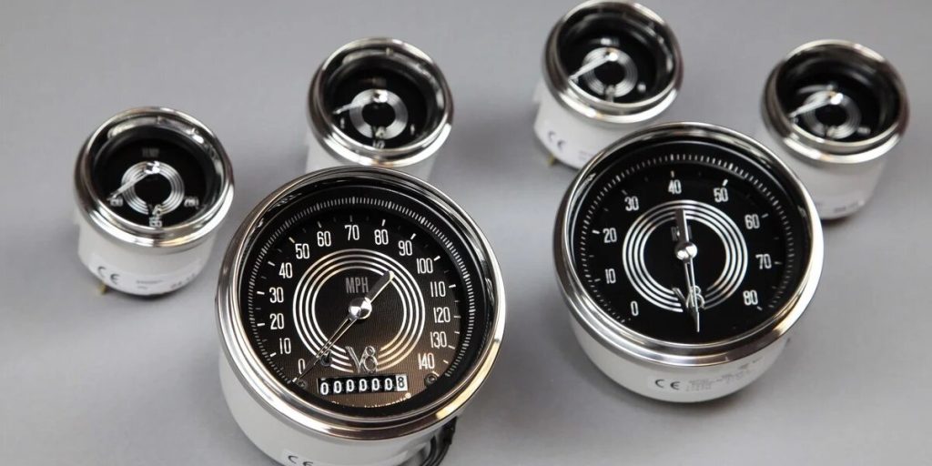 vintage car gauges