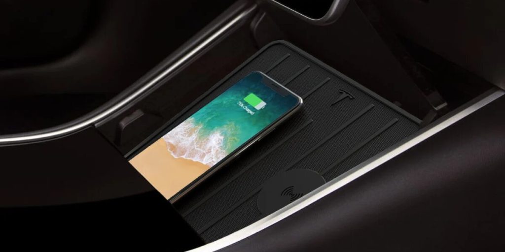 wireless phone charger tesla