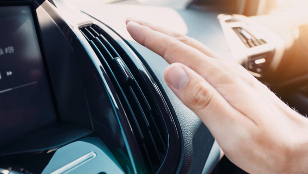 airflow in the car’s AC