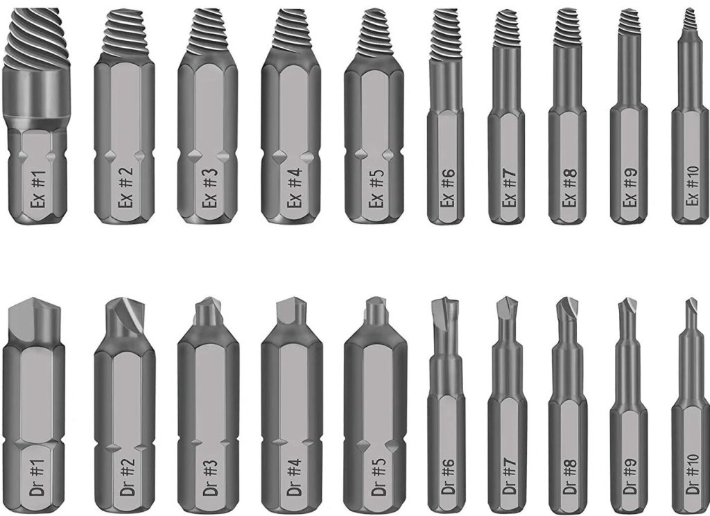 damaged bolt removal set