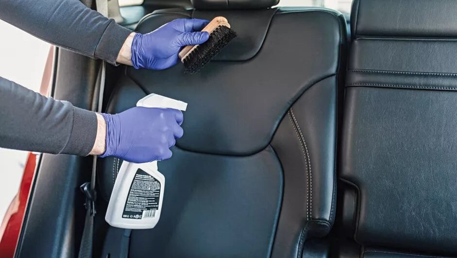 how to clean leather car seats