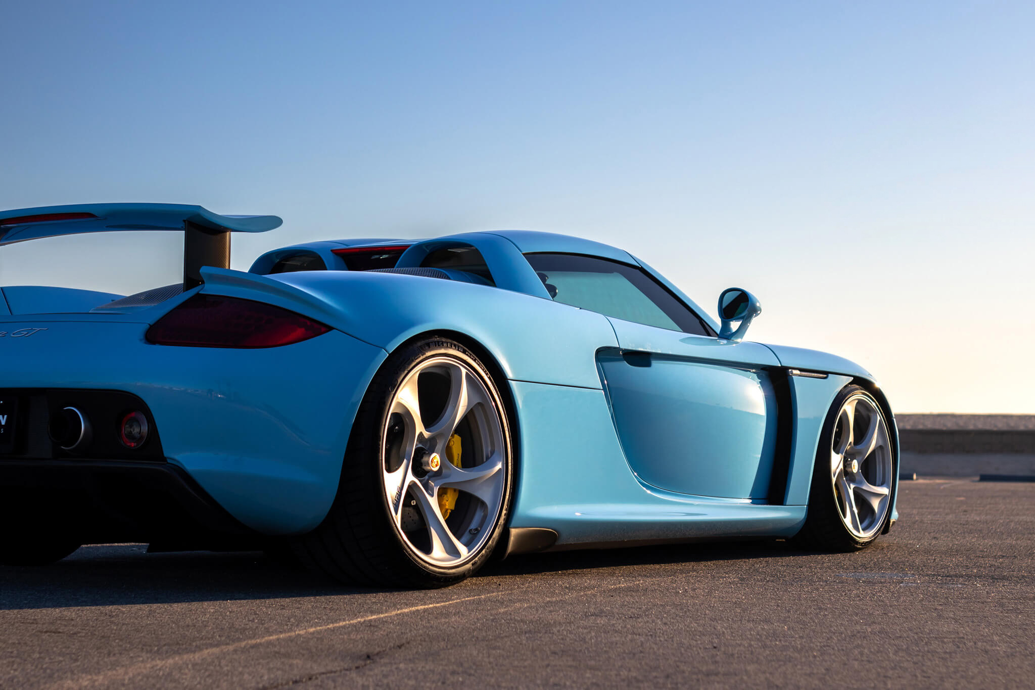 porsche carrera gt with hre 522m in gloss silver