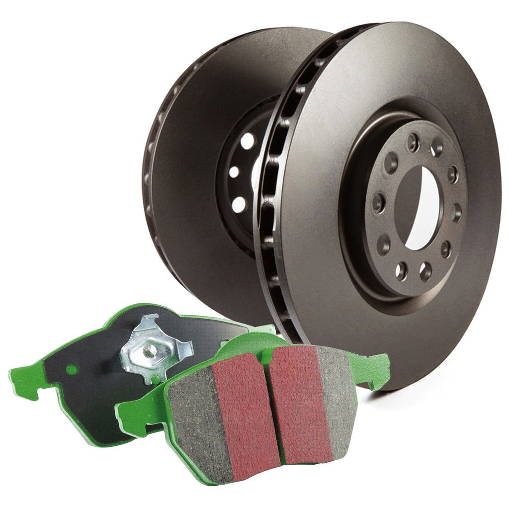 S14 Greenstuff Disc Brake Pad Set and RK Smooth Disc Brake Rotors