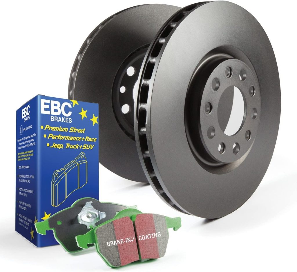 EBC S11 Kits Greenstuff 2000 Brake Pads and Black RK Rotors