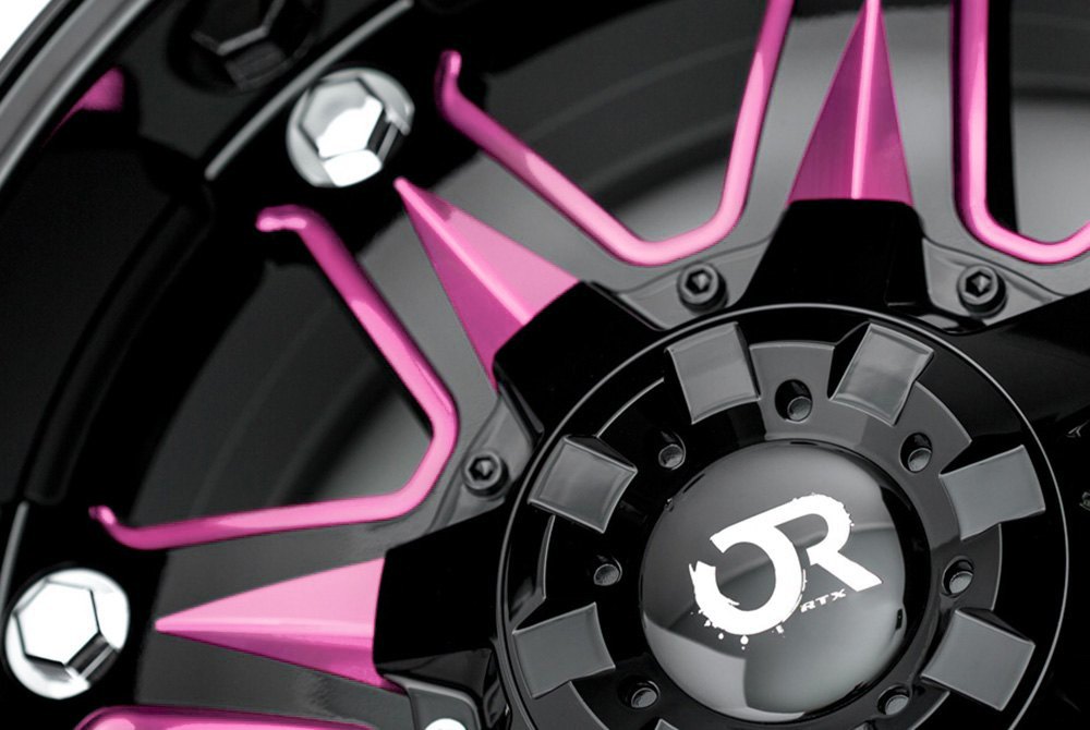 rtx spine gloss black with pink accents