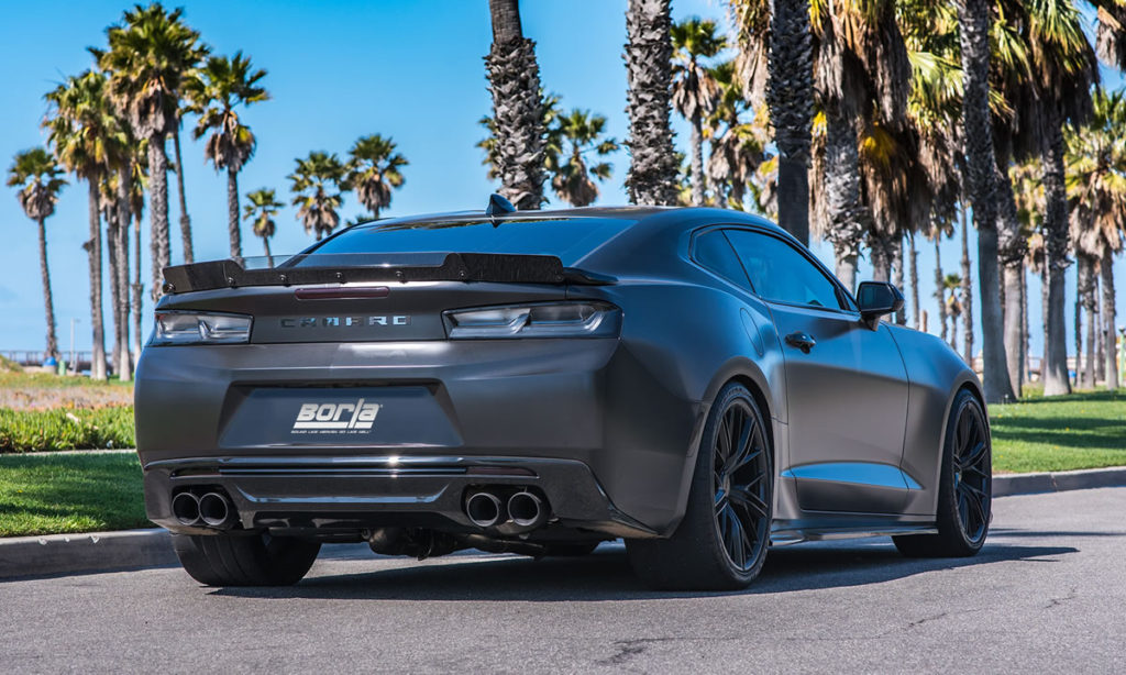 chevrolet camaro ss axle back exhaust system