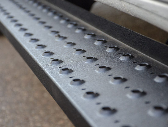 ARIES RidgeStep Steel Running Boards Raised Treads