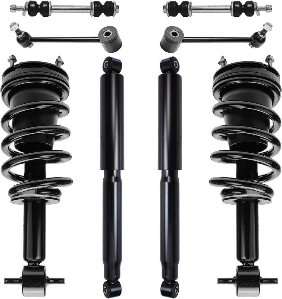 Detroit Axle - 8pc Struts Shocks Sway Bar Kit