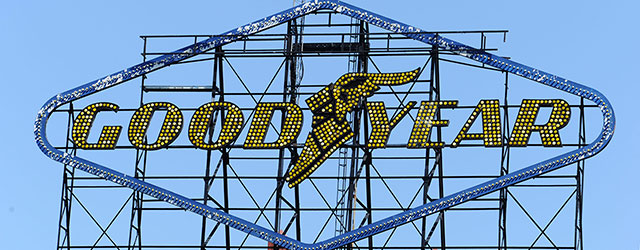 Goodyear company sign